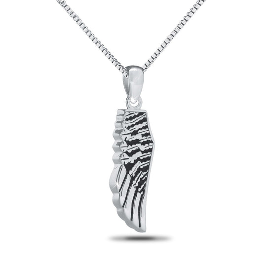Silver Angel's Wing Keepsake Urn